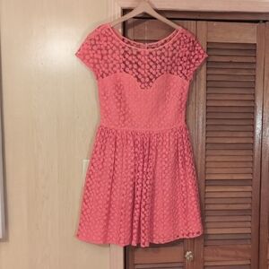 Pink Lace Womens Dress